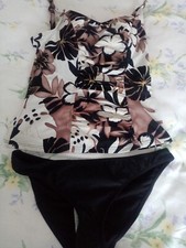  TANKINI SIZE 12 PADDED  BLACK