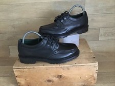 Mens Padders Chunky Trail Terrain Black Leather Lace-Up Shoes UK 9 New No Box