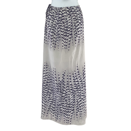 Vintage black white flowing - black,