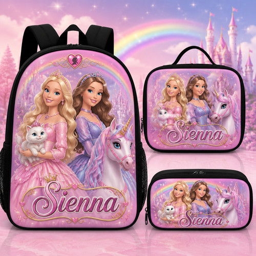 Custom backpack set princess - backpack, set,
