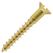 BRASS WOOD SCREWS COUNTERSUNK