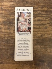 American Girl Doll Felicity Reading Vintage Bookmark The Timeless Pastime 1774