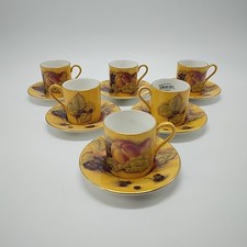 6 x Aynsley Orchard Gold Bone