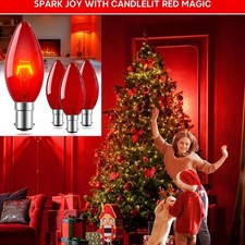 Red Light Bulbs 4 Pack  B15