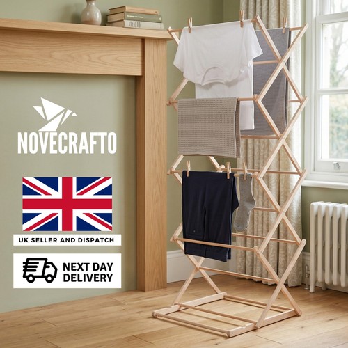 Portable wooden clothes - wooden,