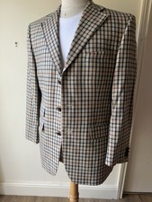 DAKS Men's Wool and silk Tweed