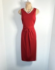 BNWT Sophie gray Red Midi Bow