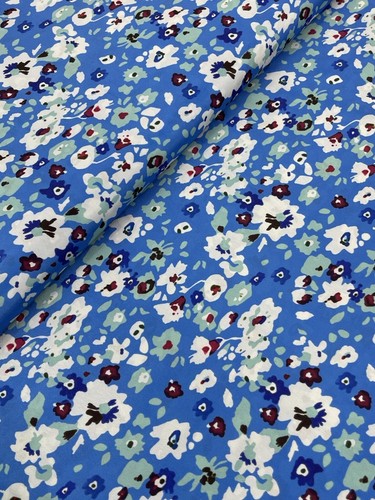 Printed dress fabric crepe - fabric,