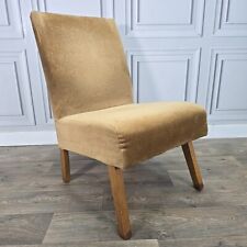Vintage Fabric Bedroom Chair Dressing Table Nursing Cocktail Seat Retro Up-Cycle