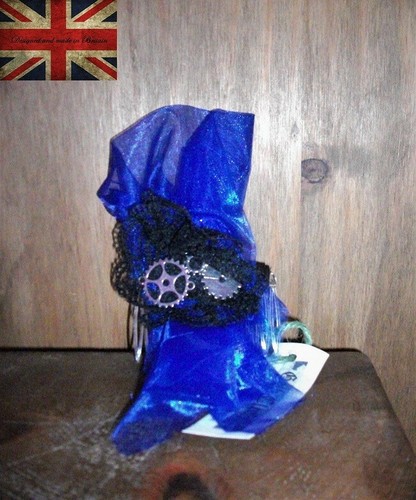 Blue and black gothic - black,,