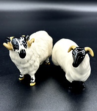 BESWICK Set of Two Vintage Porcelain Black Faced Sheep Figurine 1765 3071