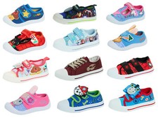 Kids Character Canvas Pumps