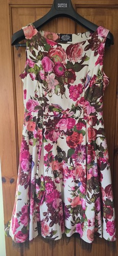 Hearts roses floral - &, dress