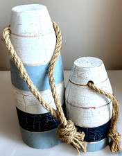 Set of 2 Nautical Wood
