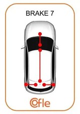 Handbrake cable Rear 10.9837