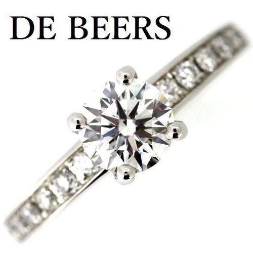Beers diamond ring - 0.71ct, e