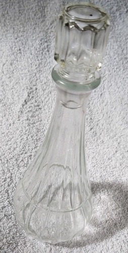 Vintage french glass decanter - french,