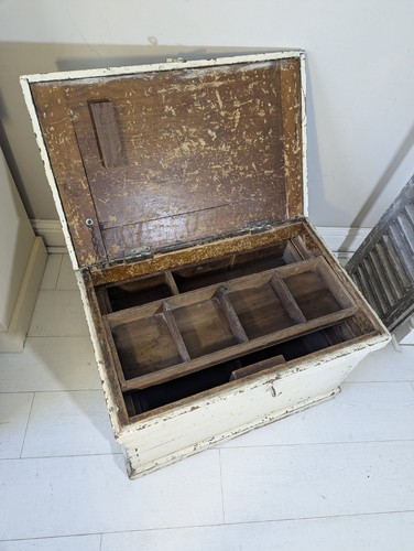 Large rustic antique painted - rustic,