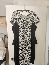 Ladies Midi short sleeve formal Dress summer holiday cruise Size 16 Asda George