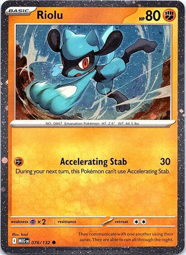 Riolu 076 132 - holo), 076/132