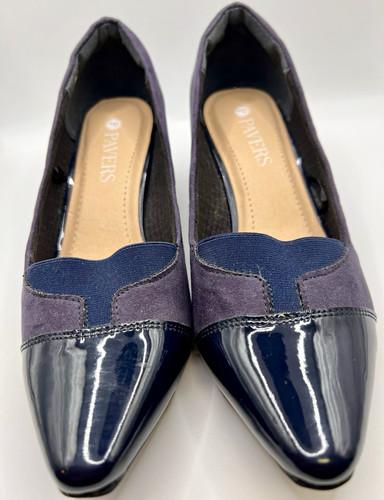 Pavers navy purple suede - pavers, &