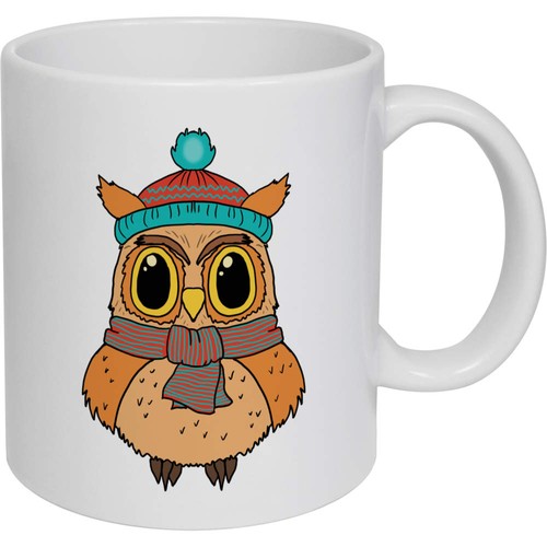 11oz cute winter owl - 'cute,