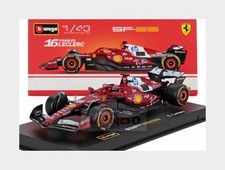 1:43 BURAGO Ferrari F1 Sf-25 2025 Charles Leclerc +Pilot & Showcase BU36852-L Mo