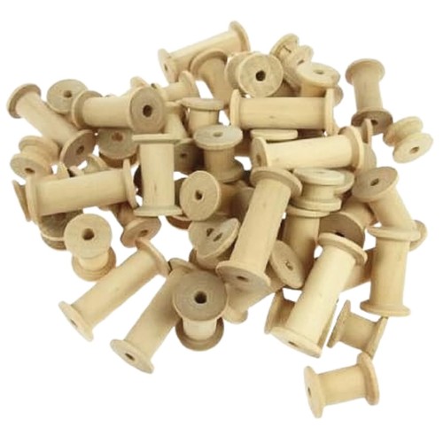 Wooden cotton reels loose - reels,