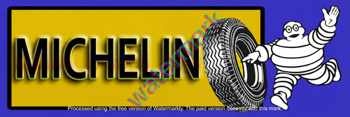 Michelin tires metal sign 6 - sign, 6"
