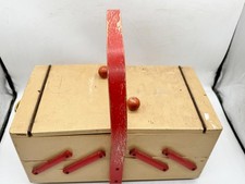 VINTAGE WOODEN FOLDING SEWING
