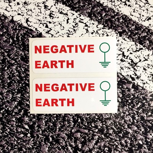 Negative earth stickers decals - stickers,