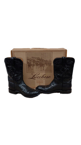 Lucchese l3106rr black lizard - black,