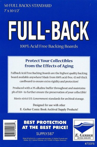 Full backs standard size pack - full,