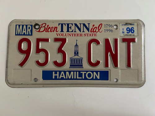 1996 tennessee license - 1996,