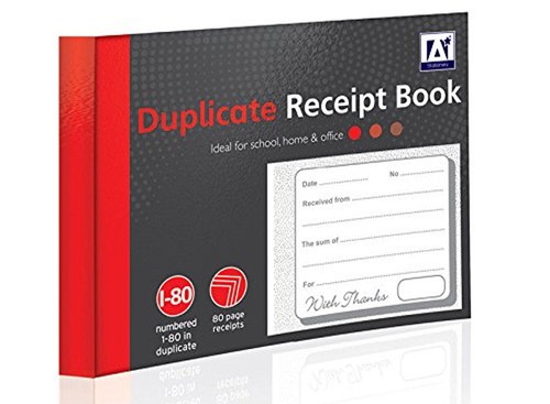 Page duplicate receipt - 80, book