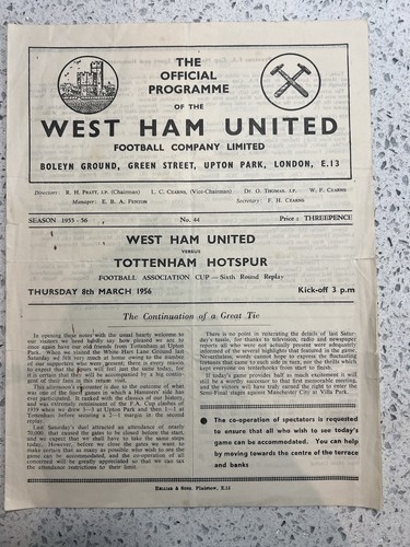 Very rare west ham v - ,
