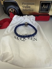 Alexander McQueen Electric Blue Skull Bracelet