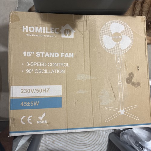 Stand fan oscillating - 16'',