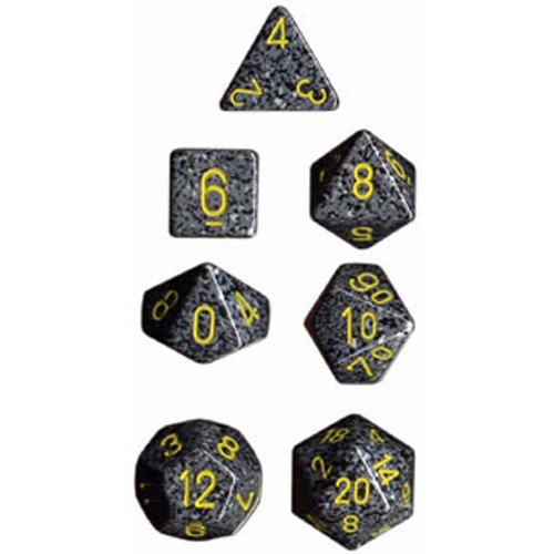 Polyhedral dice speckled - dice:,