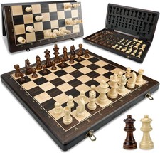 Wooden chess set magnetic - magnetic, –