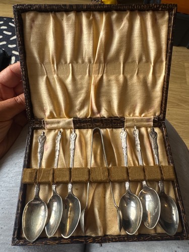 Vintage apostle cake spoons - vintage,