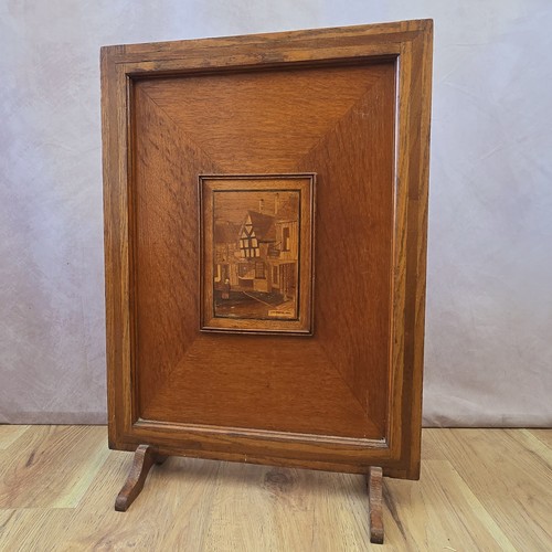 Vintage oak marquetry - vintage,