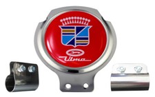 Scooter Bar Badge - Vespa Ulma Red Logo - FREE BRACKET & FIXINGS