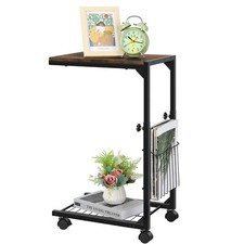 C Shaped Side Table End Table