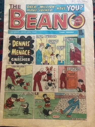 1980s beano collectors job - beano,