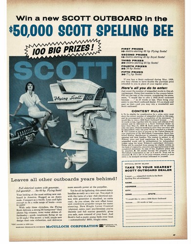 1959 mcculloch flying scott - 1959,
