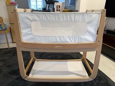 SnuzPod 3 Baby Bedside Crib With Mattress And Sheets