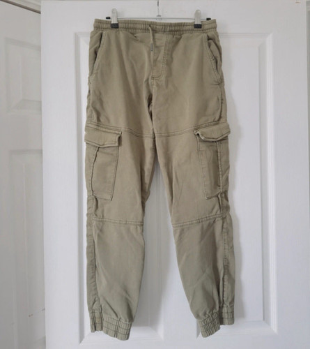 Beige cargo trousers 32w - trousers,
