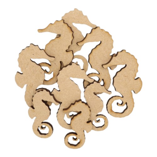 Wooden seahorse mdf craft - wooden,
