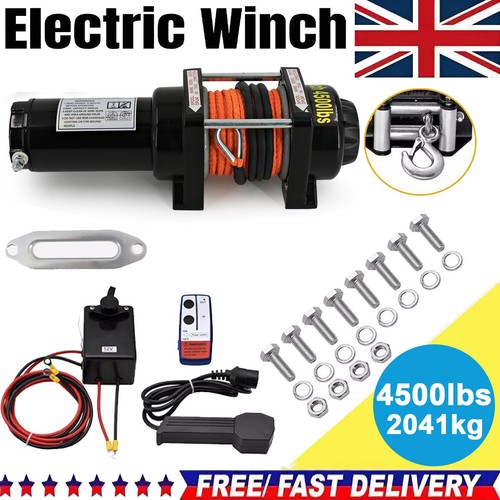 Electric winch 4500lbs 12v - electric,